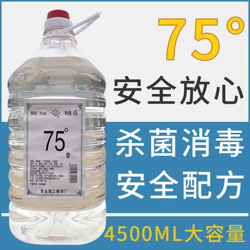 1l75度消毒酒精消毒液家用室內免洗便攜式乙醇消毒液