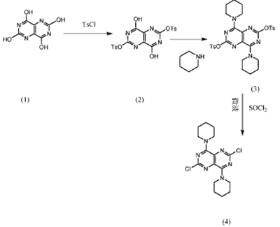 2,6-二氯-4,8-二哌啶子基嘧啶并[5,4-D]嘧啶